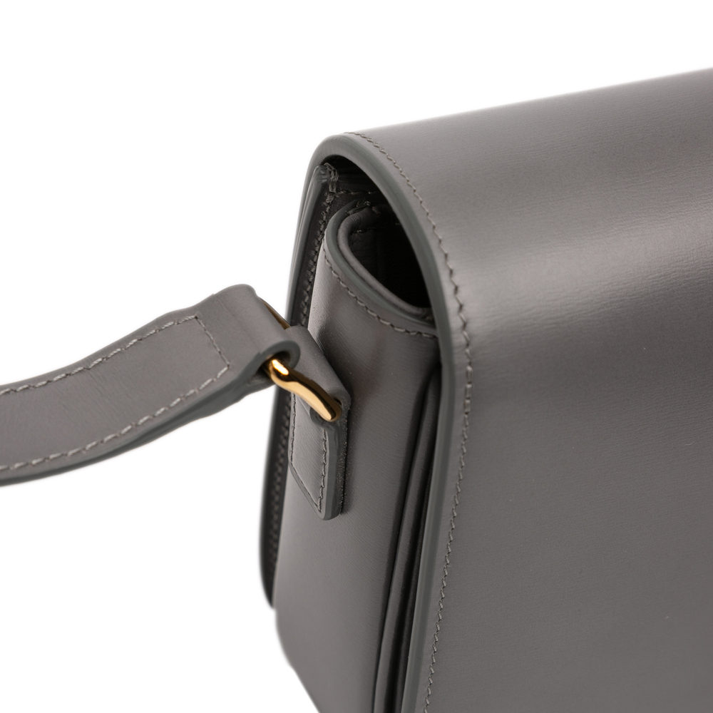 Pre-Loved Celine Classique Shiny Calfskin Triomphe Crossbody - Picture 9 of 11